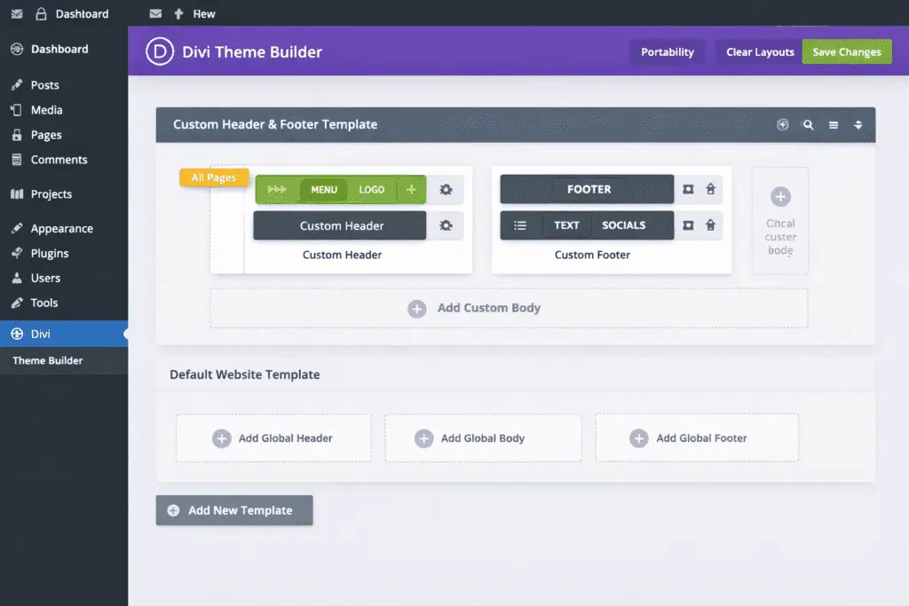 Header & Footer Customization