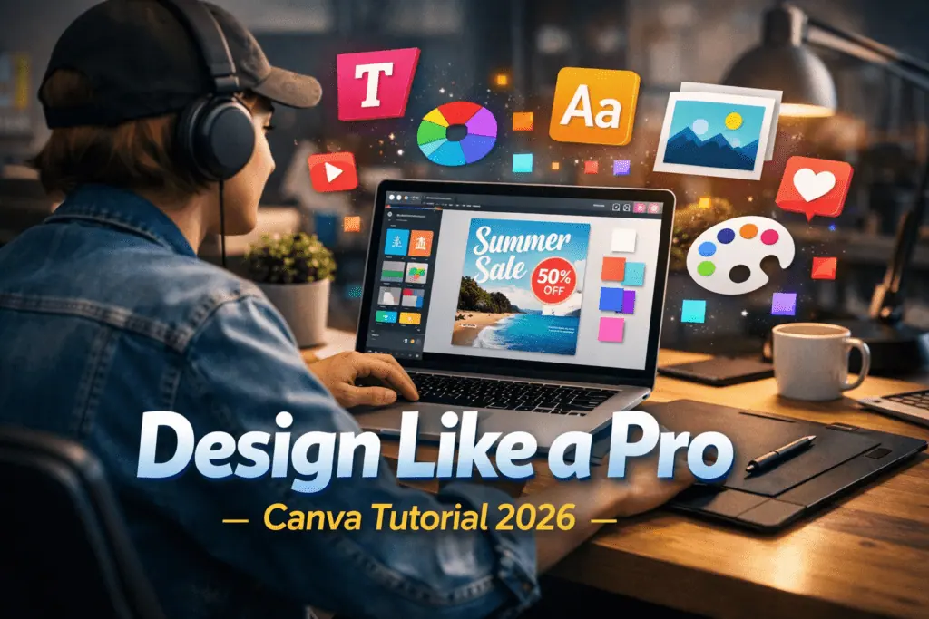 Canva Beginner Guide 2026 — Step-by-Step Design Tutorial for Beginners