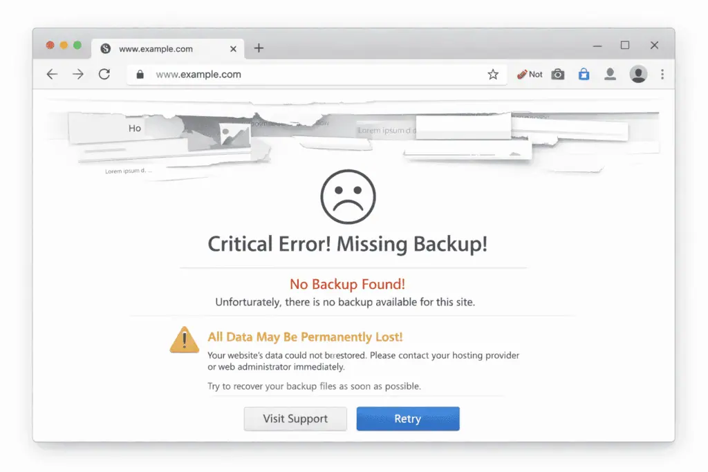 Neglecting Automated Backups
