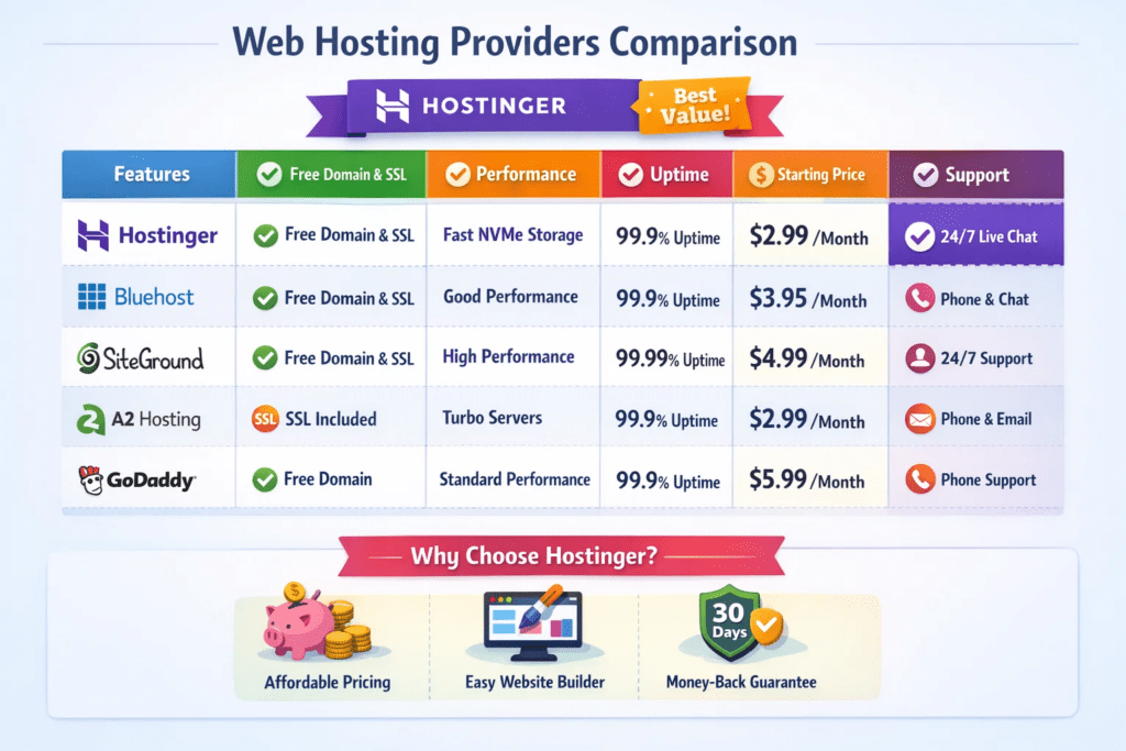 Comparison with Other Hosts