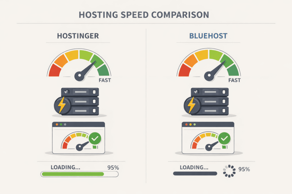 Hosting Speed Comparison Graphic