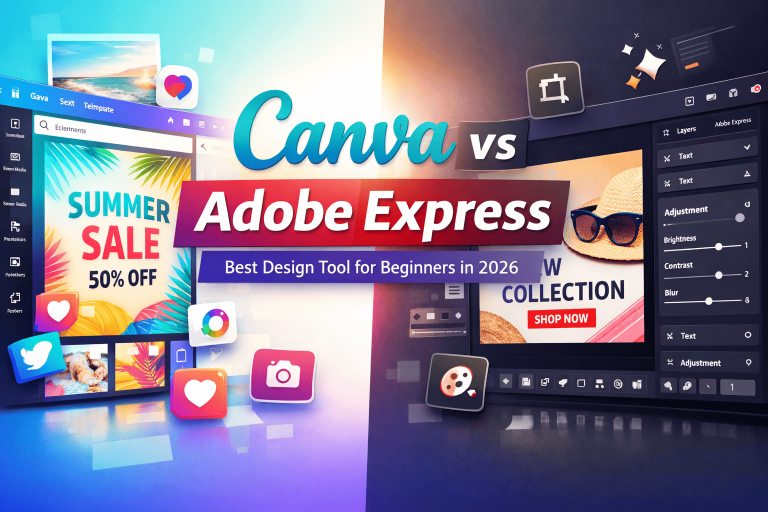 Canva vs Adobe Express