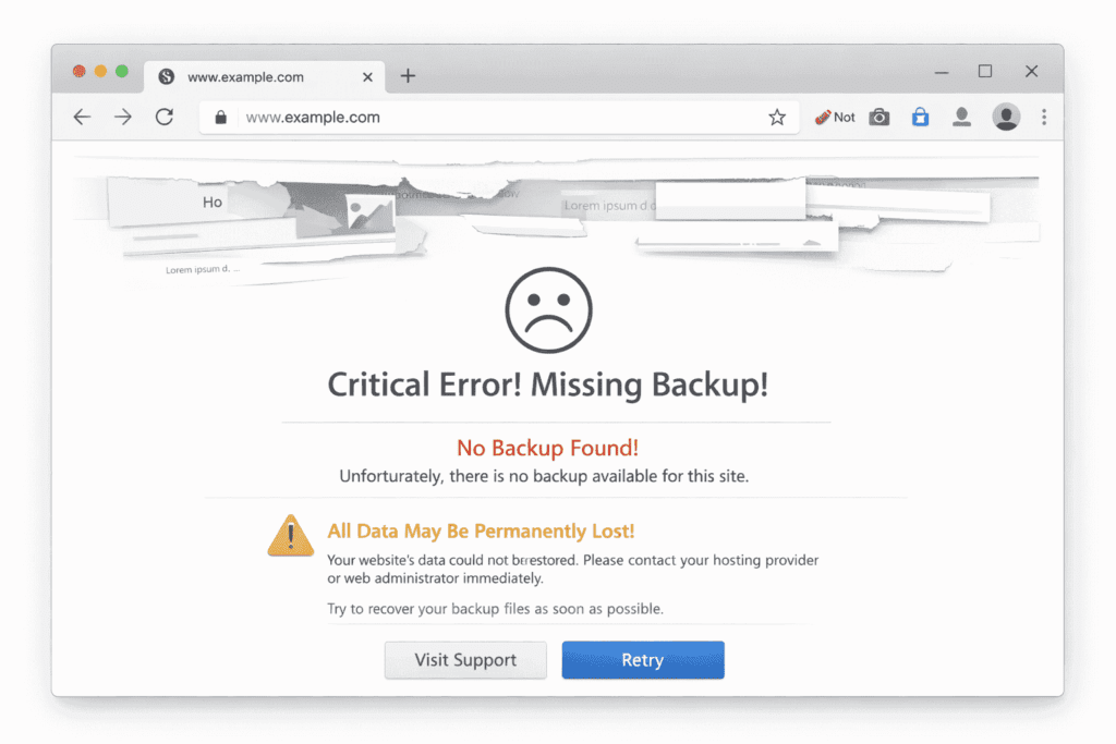 Neglecting Automated Backups