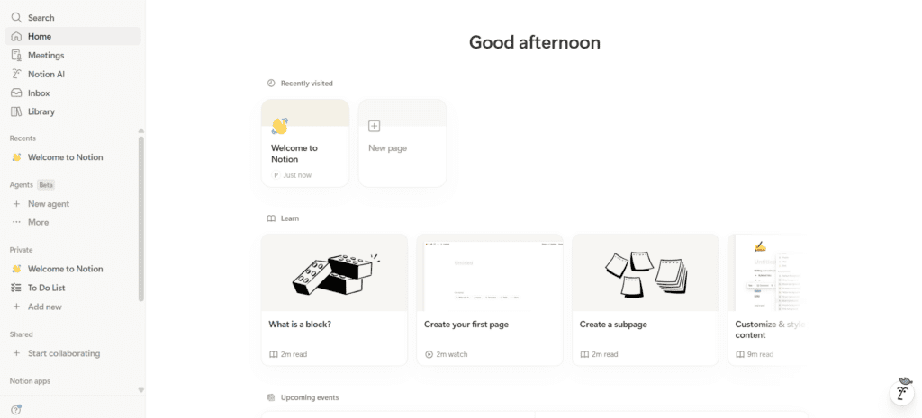 notion dashboard